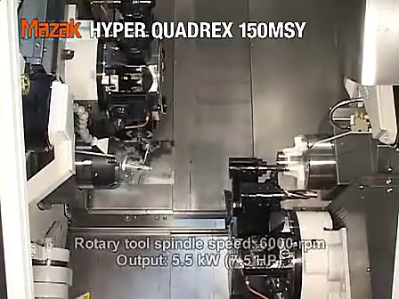 Mazak 马扎克 Hyper Quadrex 150MSY车削中心 (943播放)