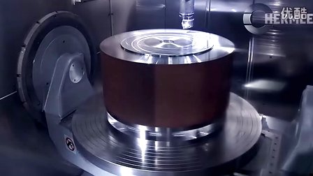 062(超清)Hermle德国哈默 C50U五轴加工中心(CNC) 强力车削 (327播放)
