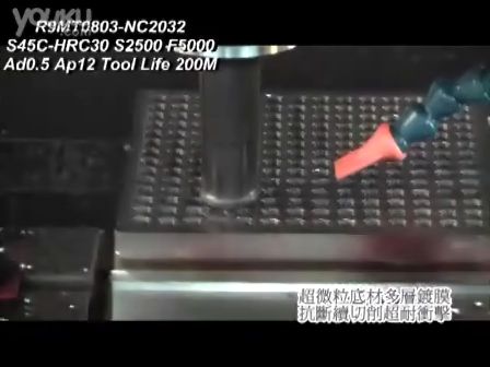 Nine9 耐久公司 99804-25R4 斷續銑削 (1096播放)