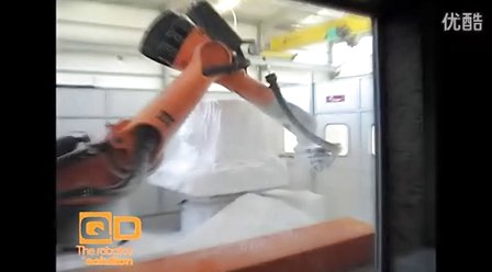 KUKA 6轴机器人 大理石铣削加工 (810播放)