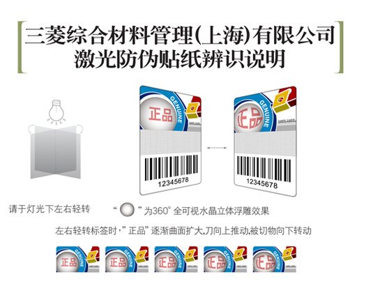三菱综合材料：有关使用三菱刀片防伪标签的通知