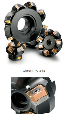新型CoroMill 345为多切削刃面铣带来新的刀具选择