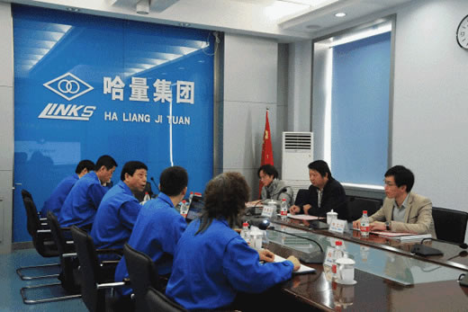 哈量集团董事长魏华亮会见宁波市三韩刀具制造有限公司客人
