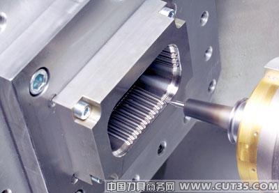 针对模具和成型制造的五轴同步硬铣削