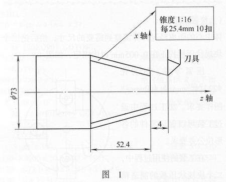 油管螺纹锥度的数控编程